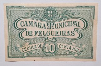 C.M. Felgueiras 10 Centavos ND MA#907 (Comum) Quase Nova