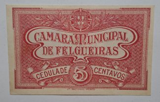 C.M. Felgueiras 5 Centavos ND MA#908 (Comum) Nova