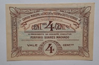 C.M. Figueira de Castelo Rodrigo 4 Centavos ND MA#918 (Escassa) Nova