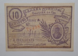 C.M. Figueira da Foz 10 Centavos 1921 MA#921 (Comum) Nova