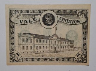 C.M. Guarda 2 Centavos 1922 MA#1076 Chancela Arnaldo Portas (Comum) Nova