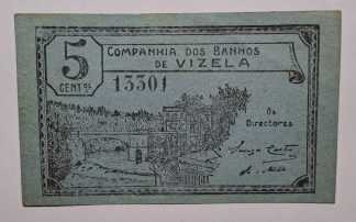 Companhia de Banhos de Vizela 5 Centavos ND MA#1106 (Escassa) Quase Nova