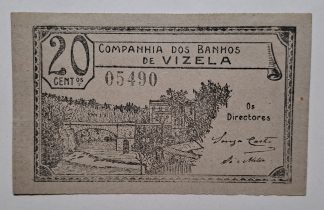 Companhia de Banhos de Vizela 20 Centavos ND MA#1108 (Escassa) Nova