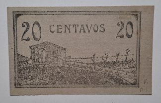 Companhia de Banhos de Vizela 20 Centavos ND MA#1108 (Escassa) Nova