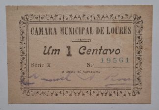 C.M. Loures 1 Centavo ND Série I MA#1270c (Escassa) Nova