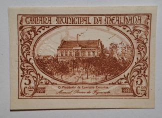 C.M. Mangualde 5 Centavos ND MA#1347 (Comum) Nova