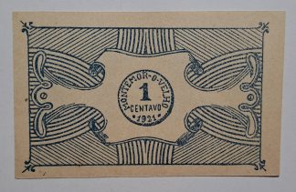 C.M. Montemor-o-Velho 1 Centavo 1921 MA#1482 (Comum) Nova