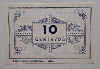 Hospital e  Misericórdia de Móra 10 Centavos ND MA#1488a (Rara) Nova