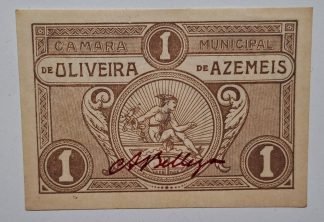 C.M. Oliveira de Azemeis 1 Centavo ND MA#1628 (Comum) Nova