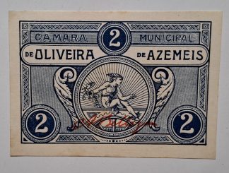 C.M. Oliveira de Azemeis 2 Centavos ND MA#1629 (Comum) Nova