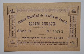 C.M. Penalva do Castelo 4 Centavos 1920 MA#1679 (Comum) Nova