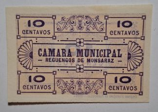 C.M. Reguengos Monsaraz 10 Centavos ND MA#1930 (Comum) Quase Nova