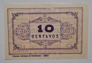 C.M. Reguengos Monsaraz 10 Centavos ND MA#1930 (Comum) Quase Nova