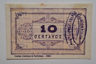C.M. Reguengos Monsaraz 10 Centavos ND MA#1930a (Comum) Quase Nova