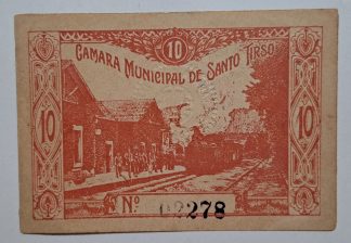 C.M. Santo Tirso 10 Centavos ND MA#2010d (Escassa) Nova