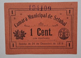 C.M. Setúbal 1 Centavo 1919 MA#2083 (Comum) Nova