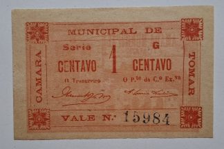 C.M. Tomar 1 Centavo ND MA#2195 (Comum) Nova