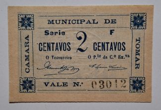 C.M. Tomar 2 Centavos ND MA#2196 (Comum) Quase Nova