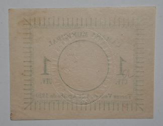 C.M. Torres Vedras 1 Centavo 1920 MA#2228a (Escassa) Nova