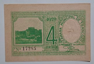 C.M. Trancoso 4 Centavos 1920 MA#2233 (Comum) Nova