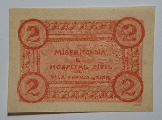 Misericórdia e Hospital Civil de Vila Franca de Xira 2 Centavos ND MA#2376 (Escassa) Nova
