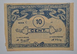 Misericórdia de Vila Real 10 Centavos ND Série C MA#2472 (Escassa) Nova