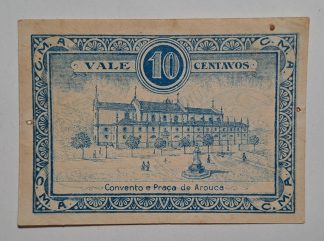 C.M. Arouca 10 Centavos 1921 MA#270 (Comum) Bela