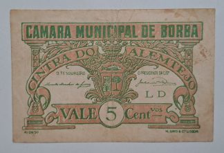 C.M. Borba 5 Centavos ND MA#416 (Comum) Bela