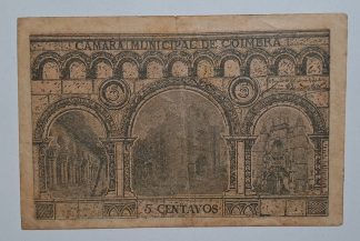 C.M. Coimbra 5 Centavos 1921 MA#739 (Comum) Bela