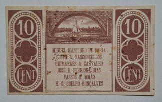 C.M. Barcelos 10 Centavos 1922 MA#348 (Comum) Nova
