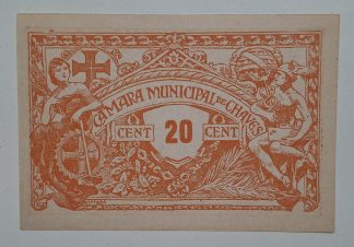 C.M. Chaves 20 Centavos ND MA#715 (Comum) Nova
