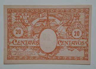 C.M. Chaves 20 Centavos ND MA#715 (Comum) Nova