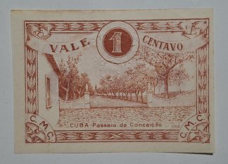 C.M. Cuba 1 Centavo 1919 MA#802 (Comum) Nova