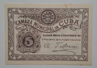 C.M. Cuba 5 Centavos 1919 MA#804 (Comum) Nova