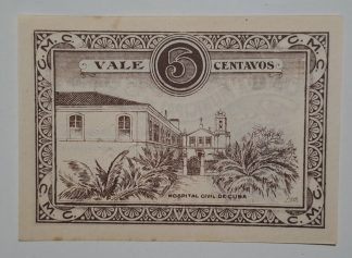 C.M. Cuba 5 Centavos 1919 MA#804 (Comum) Nova