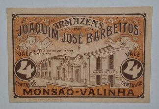 Monção (J.J. Barbeitos) 4 Centavos ND MA#1410 (Escassa) Nova