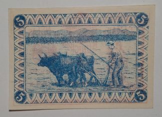 C.M. Nelas 5 Centavos 1922 Sem Série MA#1592 (Comum) Nova