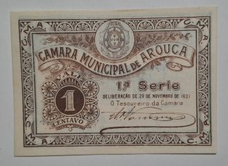 C.M. Arouca 1 Centavo 1921 MA#267 (Comum) Nova