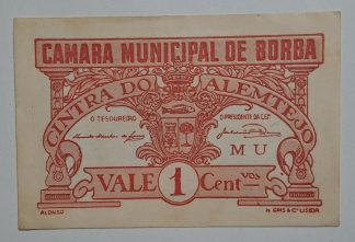C.M. Borba 1 Centavo 1921 MA#414 (Comum) Nova