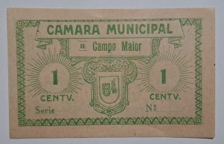 C.M. Campo Maior 1 Centavo ND MA#591 (Escassa) Nova
