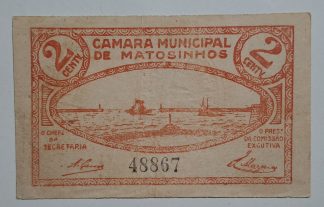 C.M. Matosinhos 2 Centavos ND MA#1343 (Comum) Quase Nova