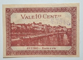 C.M. Aveiro 10 Centavos 1921 MA#306 (Comum) Nova