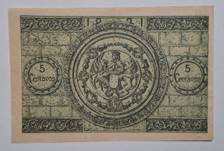 C.M. Coimbra 5 Centavos 1921 MA#739a (Comum) Quase Nova