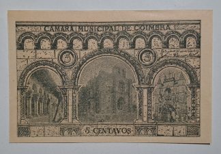 C.M. Coimbra 5 Centavos 1921 MA#739a (Comum) Nova