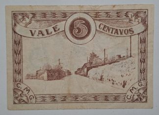 C.M. Guarda 5 Centavos 1922 MA#1077 (Comum) MBC