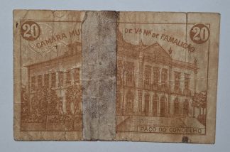 C.M. V. Nova de Famalicão 20 Centavos ND MA#2412 (Comum) BC