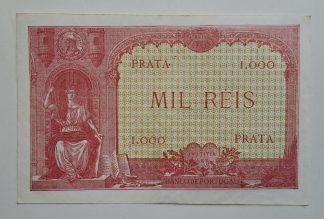 Portugal 1000 Reis 1910 Quase Nova RARA