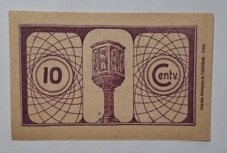 C.M. Moncorvo 10 Centavos ND Série B MA#2212 (Comum) Nova