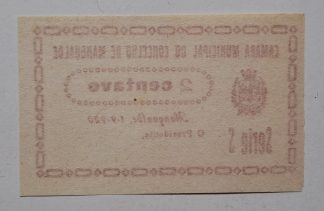 C.M. Mangualde 2 Centavos 1920 Série S MA#1613 (Escassa) Nova [Série Não Catalogada]