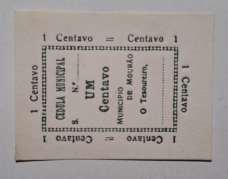Município de Mourão 1 Centavo ND MA#1549a (Muito Rara) Nova